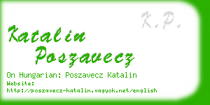 katalin poszavecz business card